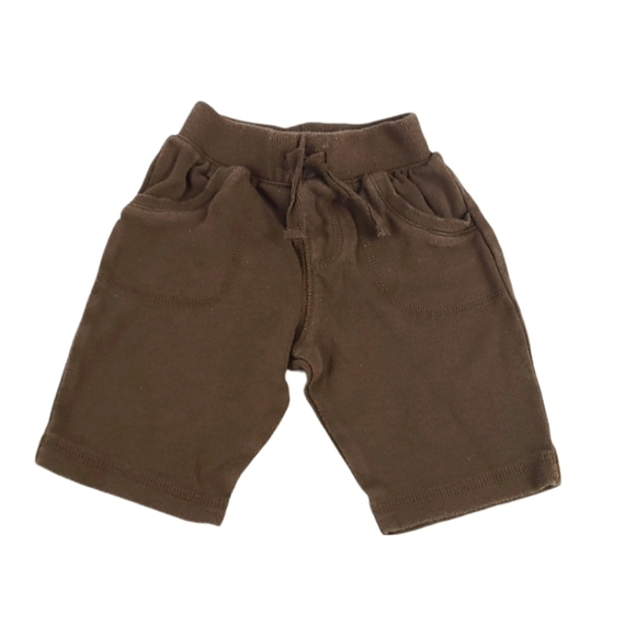 100% Cotton Elastic Waist Pants - Brown - NB Newborn Infant Baby - Picture 1 of 4